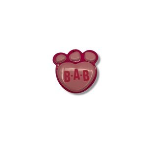 Build-A-Bear Grooming Brush Unisex OS Pink Heart Paw Logo Plush Accessory